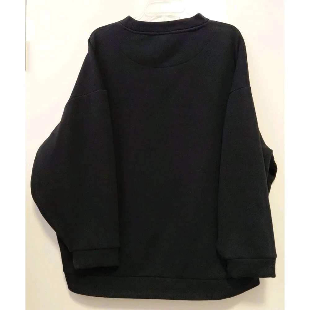 Farm Rio Nature Is The Future Sweatshirt Black Medium Oversized - Picture 5 of 8